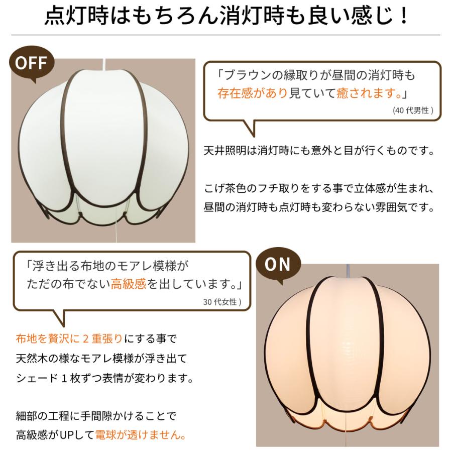 日本製器具使用)かぼちゃ ペンダントライト 和室 和風 和モダン 照明 2