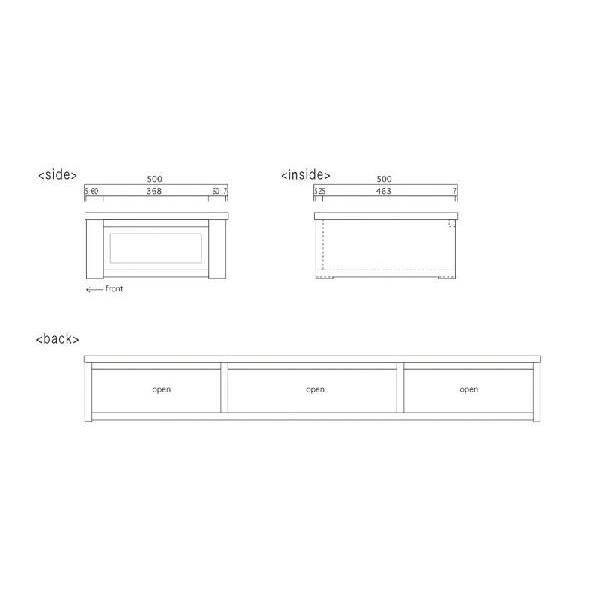 (ポリネシアン柄 彫刻扉 TVボード W158 D50 H22)アジアン家具 テレビ台 和風(ローボード テレビボード テレビラック)李朝家具｜wanon333｜08