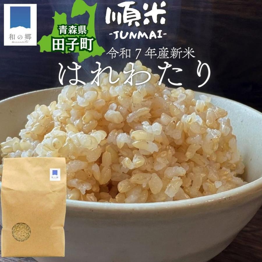 玄米 順米 はれわたり 1kg 青森産 令和7年産 農家直送 国産 : 和の郷 