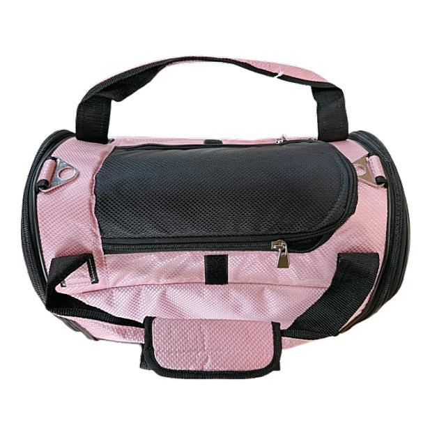 PET GEAR ピンクとブラックのペットキャリーバッグ　リッチェル 訳あり 1点限り 定価￥12,100の半額 クーポン有) リッチェル