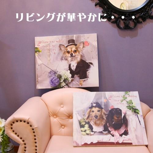披露宴や二次会のウェルカムボードにも！まるで絵画のような風合い。ウェルカムキャンバス 【送料無料】 |  | 05
