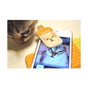 うちのコが一番！いつも身近に感じたい　お気に入り写真から製作する本革携帯クリーナー（携帯ストラップ） |  | 04