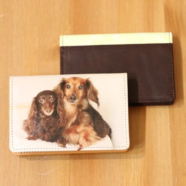 お気に入り写真をプリント☆商談でつかみもＯＫ！【送料無料】栃木レザー本革名刺入れ | 