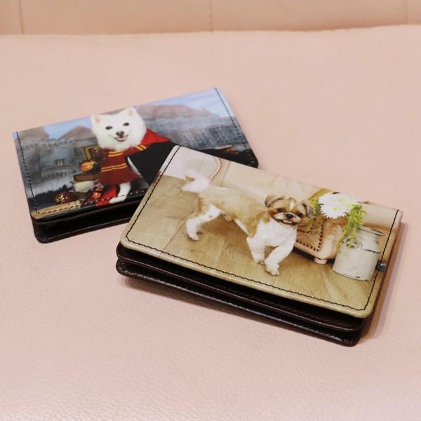 お気に入り写真をプリント☆商談でつかみもＯＫ！【送料無料】栃木レザー本革名刺入れ |  | 01