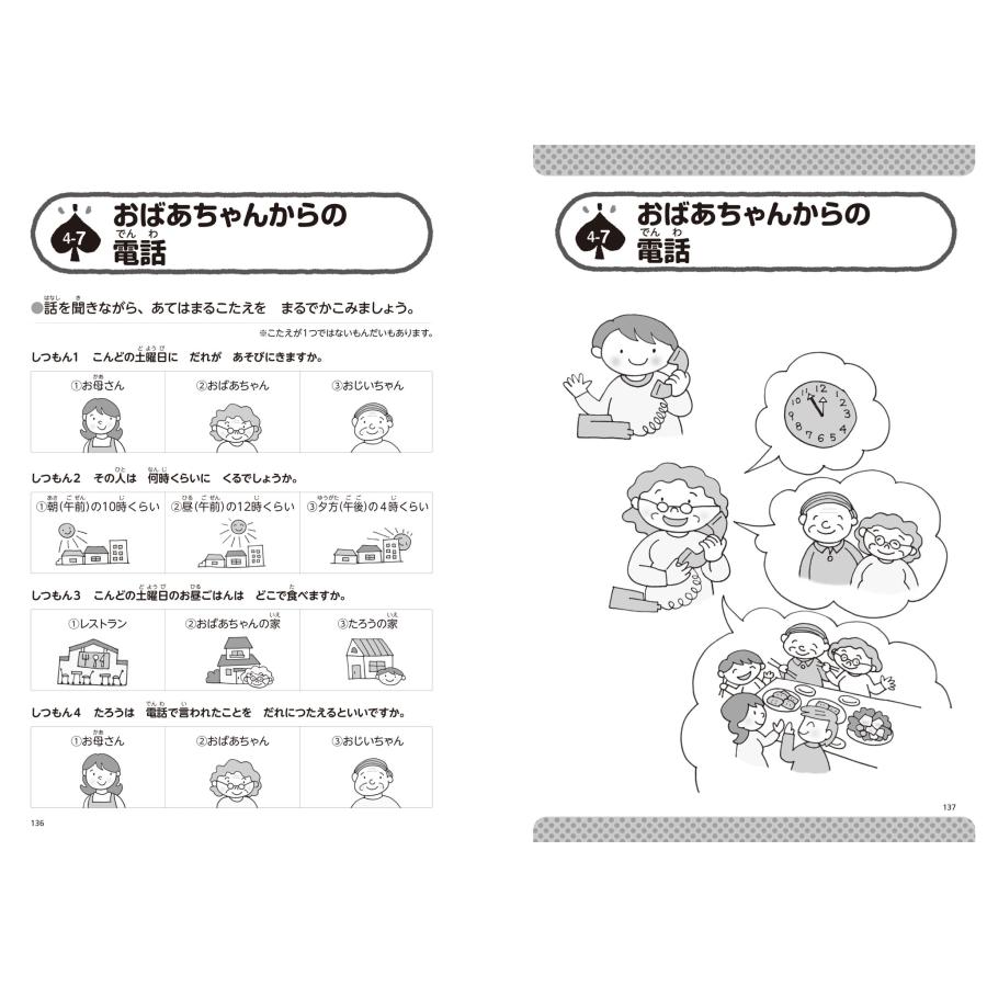 ワーキングメモリーとコミュニケーションの基礎を育てる聞き取りワーク