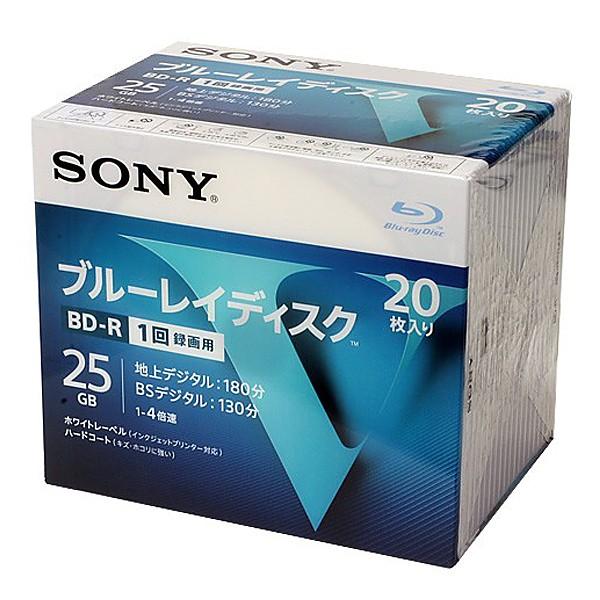 SONY ブルーレイ BD-R 4倍速 20BNR1VLPS4 20枚パック｜wanted-llc