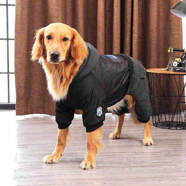 犬の服 ロンパース つなぎ 大型犬 中型犬 ジャケット 裏ボア 暖かい おしゃれ かっこいい ゴールデン フライトジャケット メール便送料無料 Hoo54g わんわん Square Garden 通販 Yahoo ショッピング