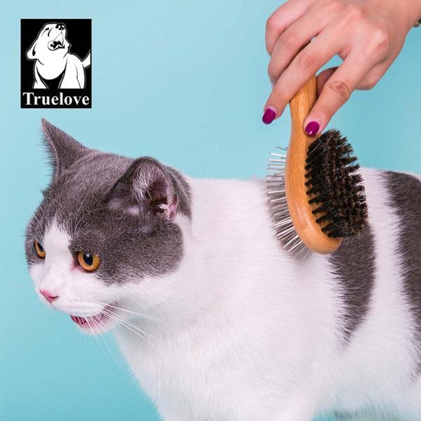 Truelove（トゥルーラブ） 犬用 猫用 両面ブラシ 獣毛ブラシ