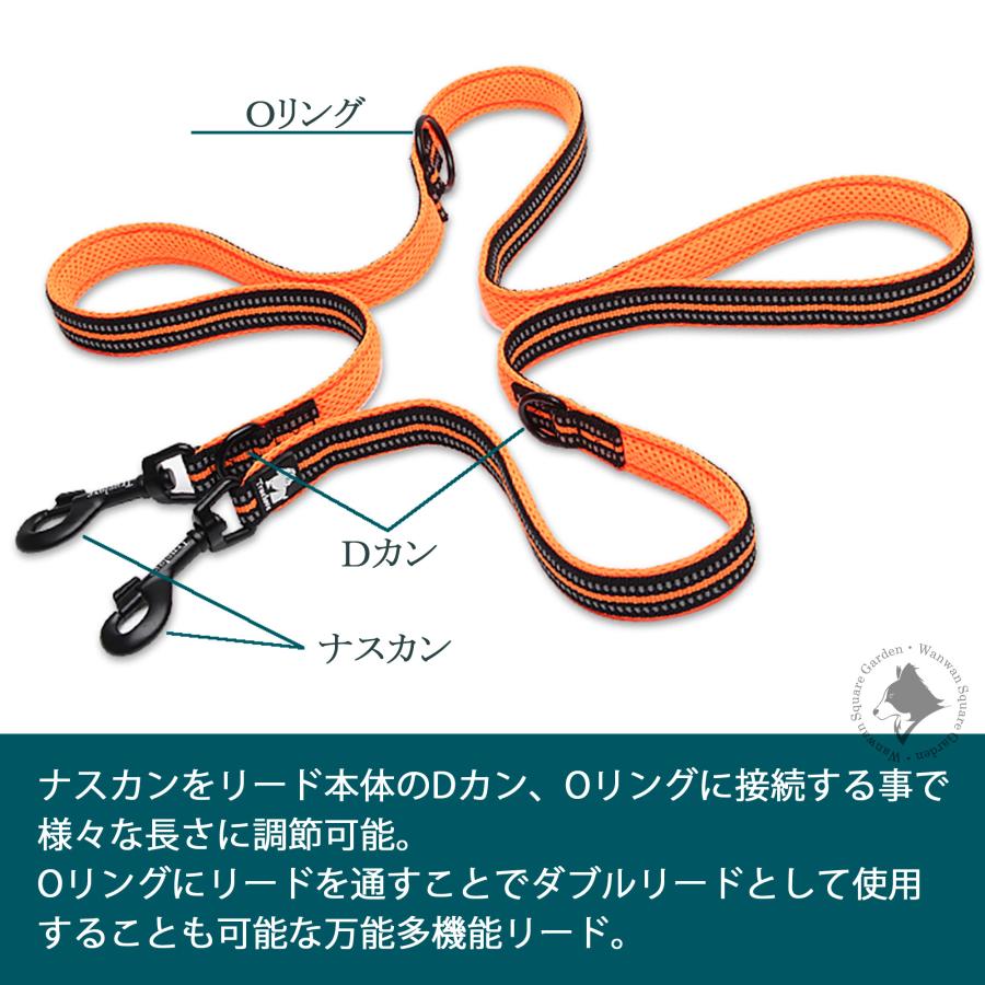 犬 リード Truelove ショルダーリード ダブルリード 2頭引き 多機能