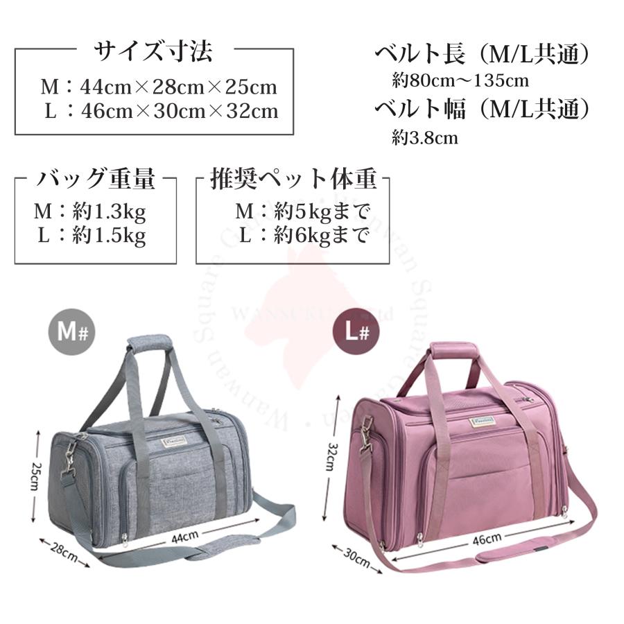 Truelove（トゥルーラブ） 猫用 小型犬用 ボストンキャリーバッグ 展開
