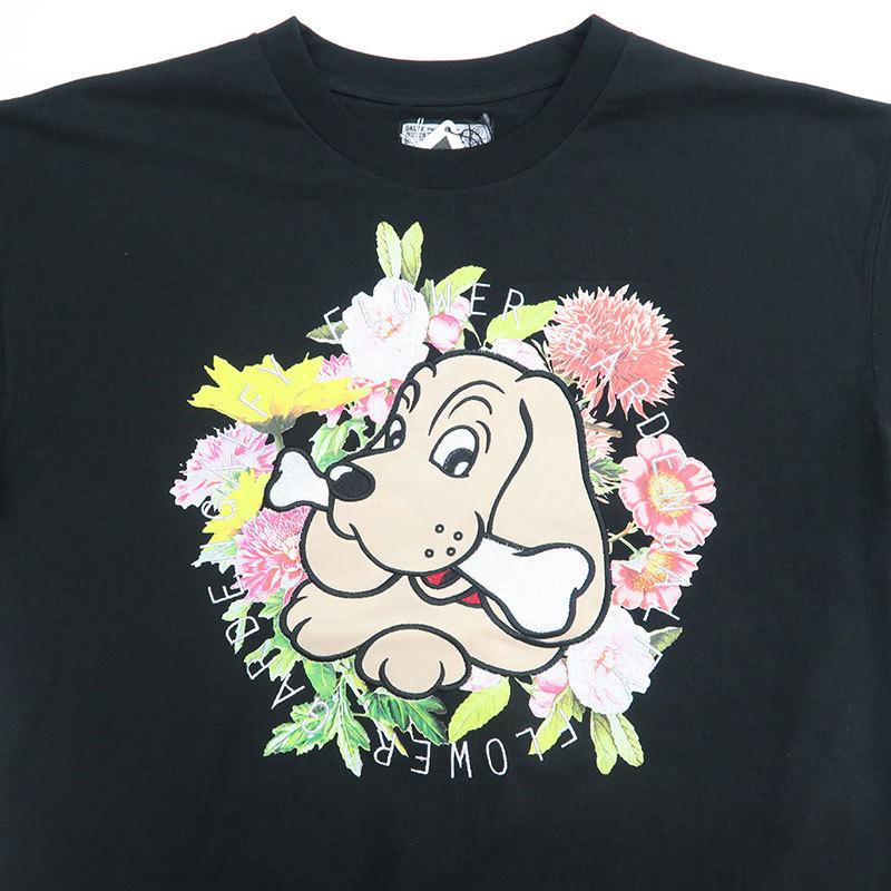 ガルフィー 半袖Tシャツ お花畑  L XL GALFY メンズ レディース 男女兼用 ブラック ホワイト グリーン 122003｜wanwan｜11