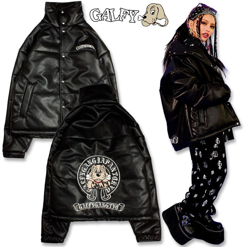 GALFY ガルフィー 合皮 ブルゾン 中綿 犬暖嘘革 JKT 123010 黒 L GALFY ガルフィー 合皮 ブルゾン 中綿 犬暖嘘革 JKT 123010 黒 L