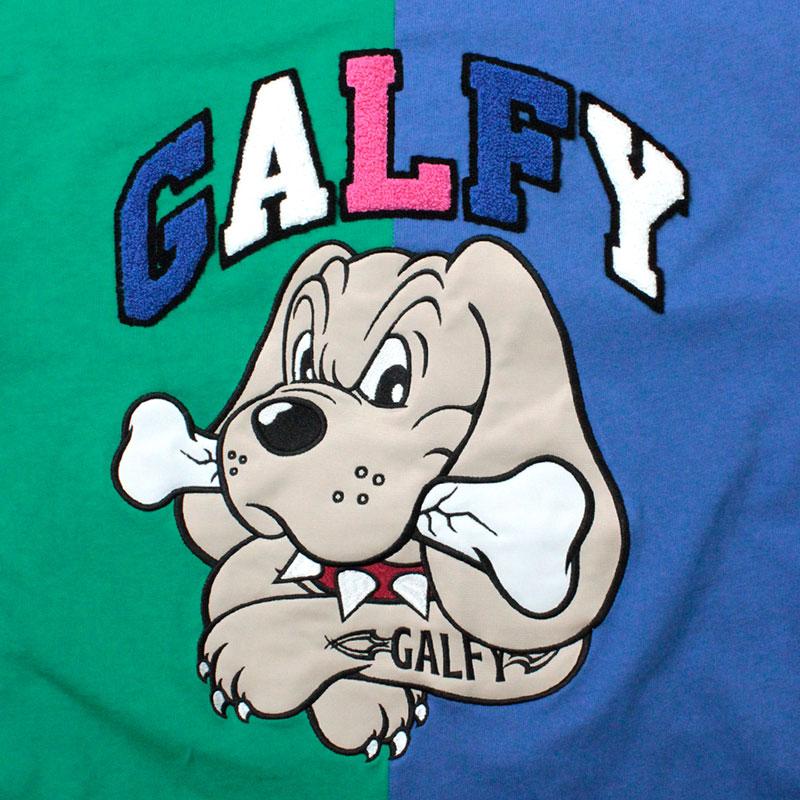 ガルフィー クレイジーわんわん大学 ロンT GALFY 124005 長袖Tシャツ 秋冬 黒 赤 ピンク グリーン ブルー サックス L XL｜wanwan｜11