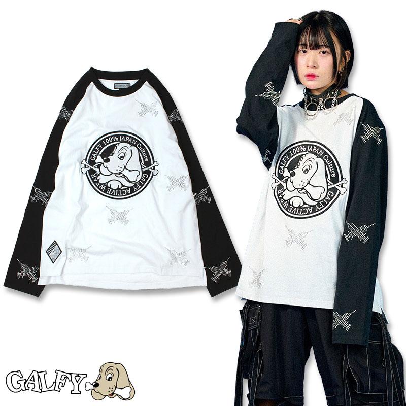 ガルフィー ピカピカ注射器ラグランロン Tee 124015 GALFY ロンTee Tシャツ ストリート ヤンキー 長袖 ブラック ブルー グリーン L XL｜wanwan｜04