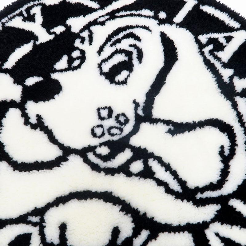 GALFY（ガルフィー） わんちゃん 踏み絵マット GALFY 124021 黒 白 犬