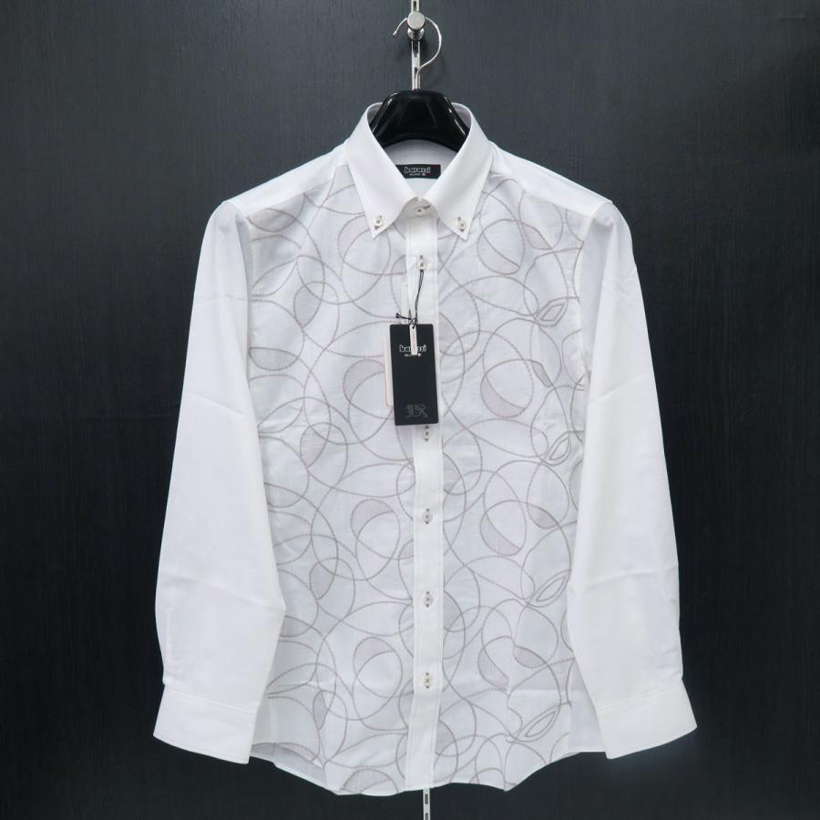 正規品ですので安心 バラシ 長袖ボタンダウンシャツ 白 48/50サイズ 1250-1009-11 barassi