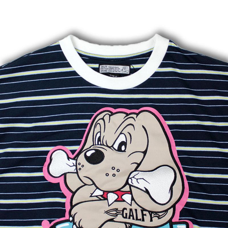 GALFY ガルフィー Tシャツ ロンT わんわん落書き ボーダー ロン GALFY ガルフィー Tシャツ ロンT わんわん落書き ボーダー ロン