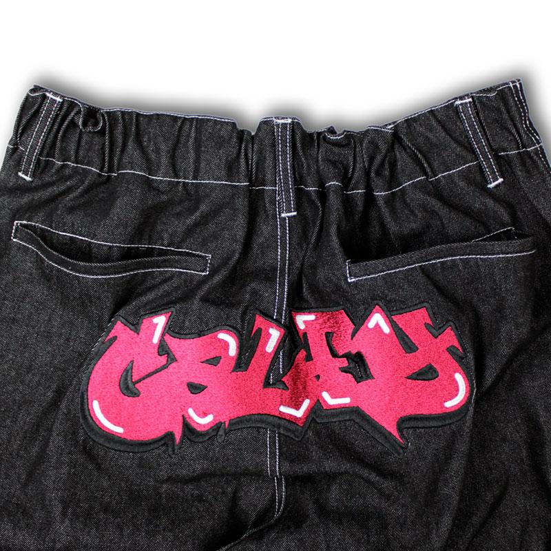 美品 GALFY 2024年夏発売ハーフデニムカーゴパンツ 中型犬 ロゴ刺繍 L Amazon | 【GALFY/ガルフィー ヴィンテージ加工 ワッペン 刺繍