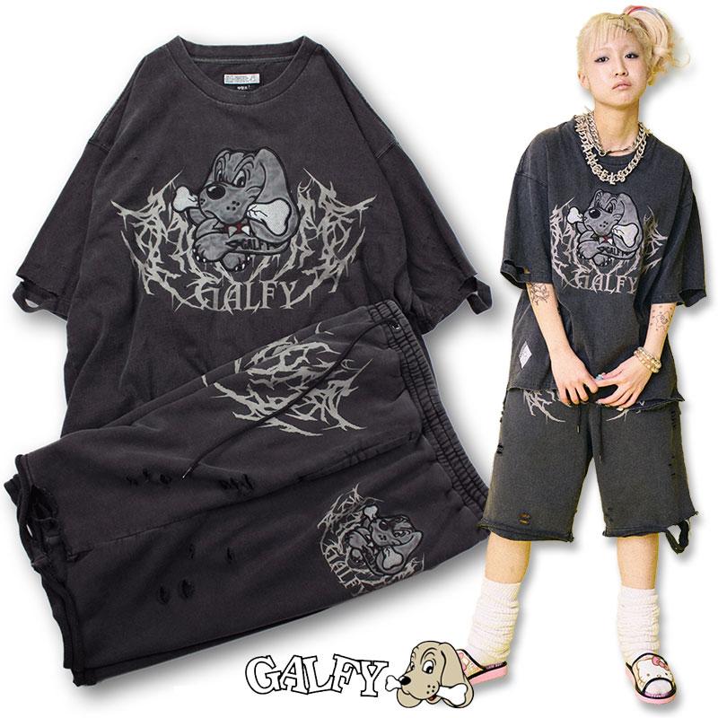 GALFY ガルフィー 半袖Tシャツ 短パン セットアップ 染め染め GALFY ガルフィー 半袖Tシャツ 短パン セットアップ 染め染め