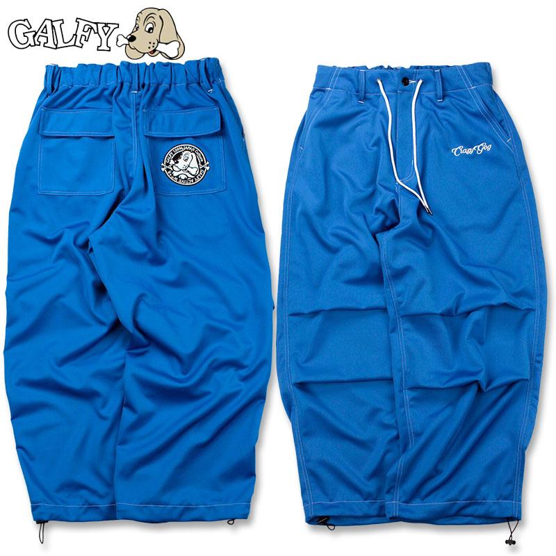 GALFY ガルフィー カラフルジャージ カーゴパンツ 132003 黒 青 GALFY ガルフィー カラフルジャージ カーゴパンツ 132003 黒 青