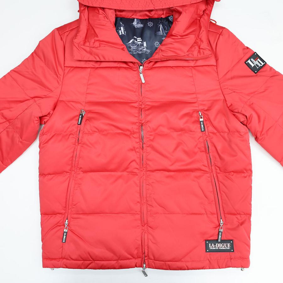 ラディーグ LA-DIGUE ジップアップ ダウンジャケット 132004 ホワイト