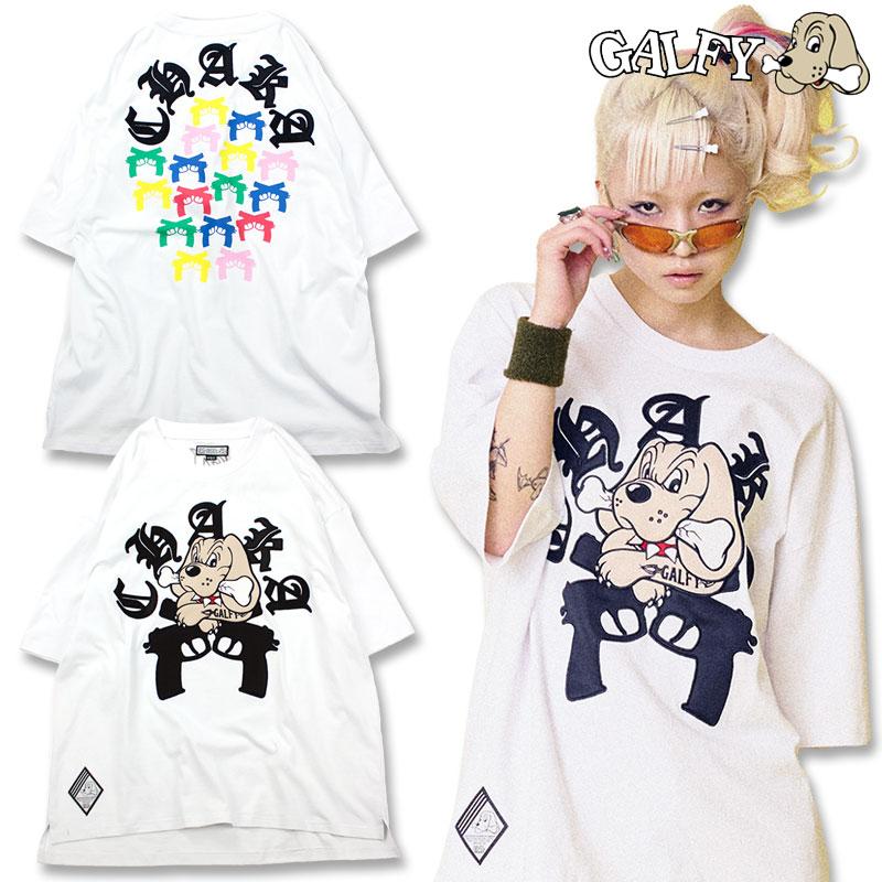 ガルフィー GALFY 白 Tシャツ半袖 ガルフィー GALFY 半袖Tシャツ ヤミニソマリシ （XL） 白 It is