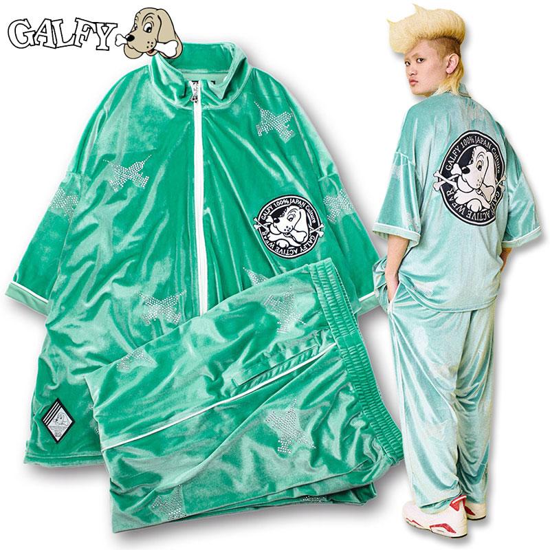 GALFY ガルフィー 半袖ジップアップ ロングパンツ セットアップ GALFY ガルフィー 半袖ジップアップ ロングパンツ セットアップ