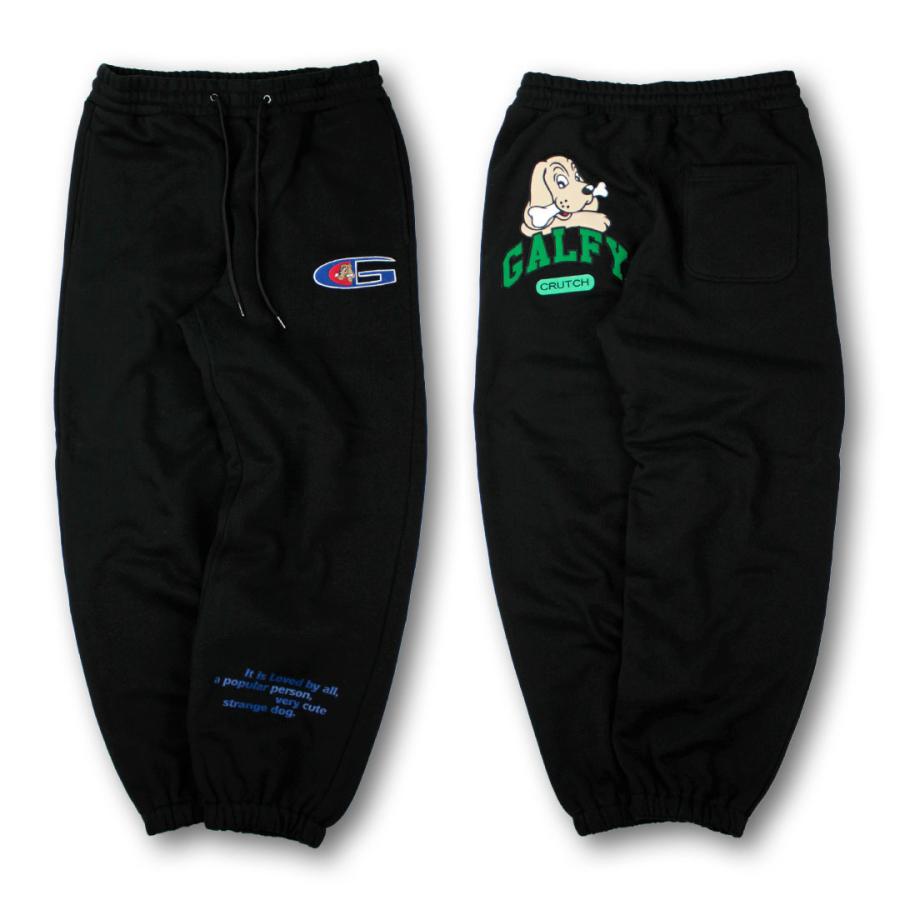 GALFY ブラック トレーナー＆スウェットパンツ L