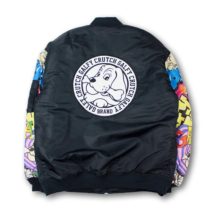 GALFY（ガルフィー） ガチャ袖MA-1 ブルゾン 133021 黒 カーキー 紺 L