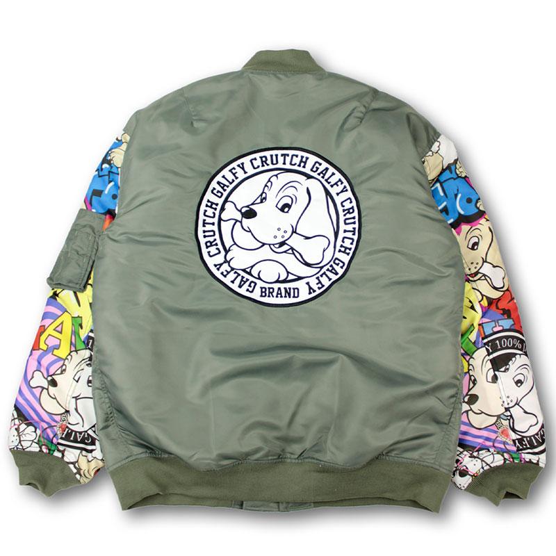 GALFY（ガルフィー） ガチャ袖MA-1 ブルゾン 133021 黒 カーキー 紺 L