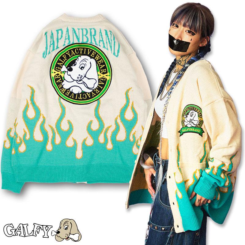GALFY ガルフィー わんわん炎上キングダムカーデ カーディガン GALFY ガルフィー わんわん炎上キングダムカーデ カーディガン