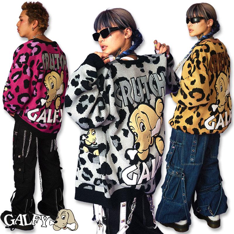 GALFY ガルフィー わんわんヒョウ柄カーデ カーディガン 133043 GALFY ガルフィー わんわんヒョウ柄カーデ カーディガン 133043