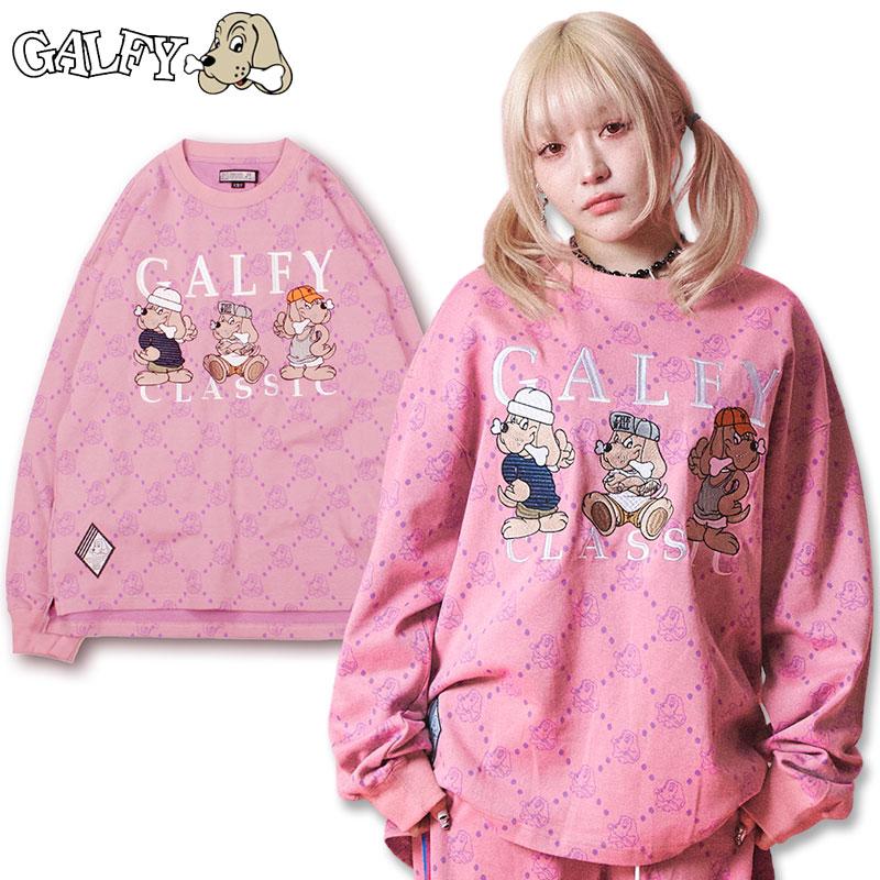 GALFY ガルフィー 紋紋ロンTee極 141005 長袖Tシャツ ブラック ピンク 