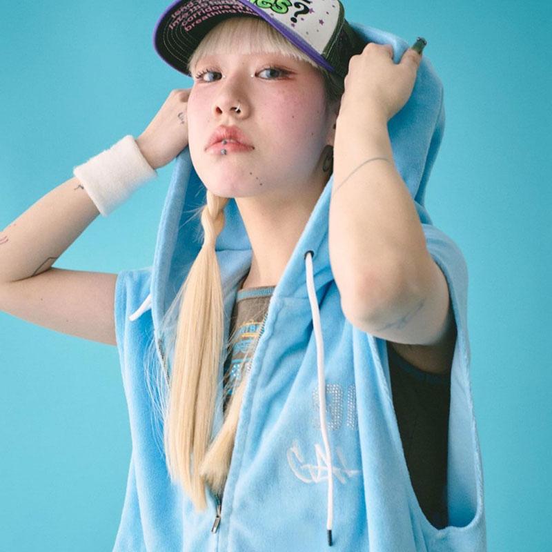 GALFY（ガルフィー） あの頃のギャル的ノースリパーカー ファット