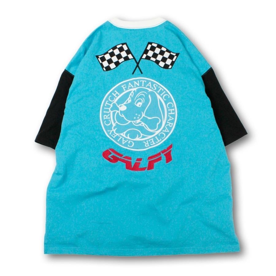 ガルフィー GALFY モトクロス系わんわんTee 142027 半袖Tシャツ #30 RED #70 SAX #80 LIME L XL ヤンキー TGC｜wanwan｜14