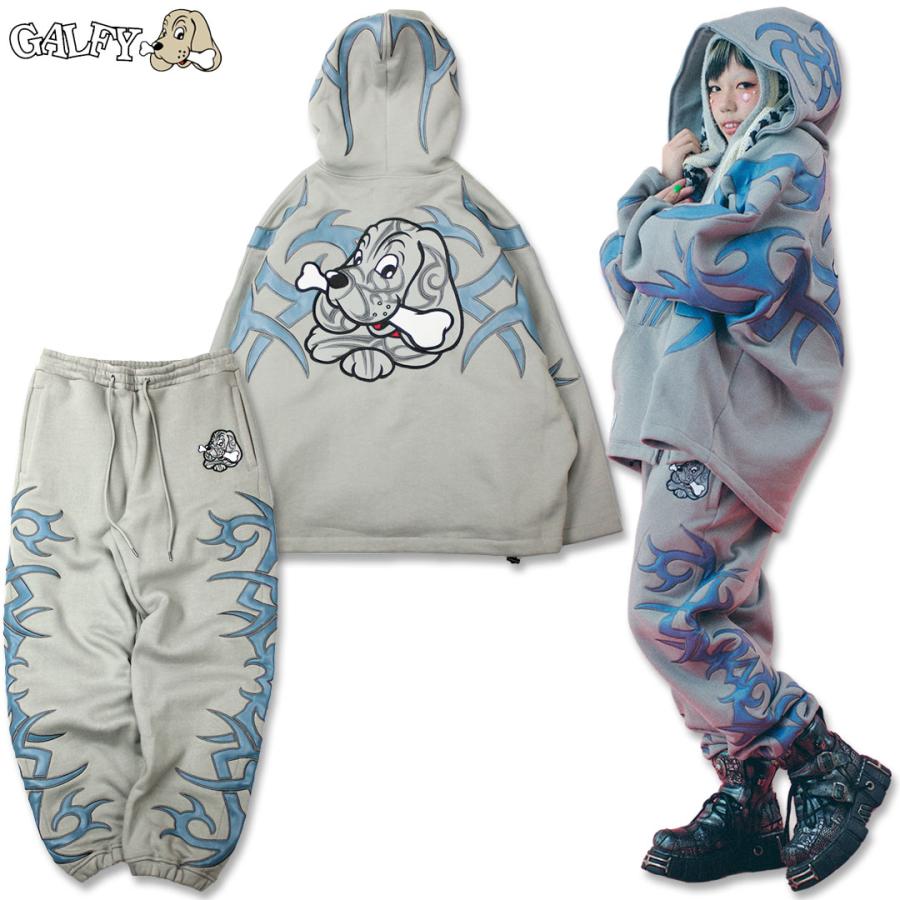 GALFY ガルフィー 部族系ダブダブパーカー 部族系スウェット GALFY ガルフィー 部族系ダブダブパーカー 部族系スウェット