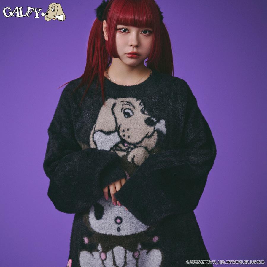 GALFY クロミ × ガルフィー コラボ ふわふわシャギーニット GALFY クロミ × ガルフィー コラボ ふわふわシャギーニット