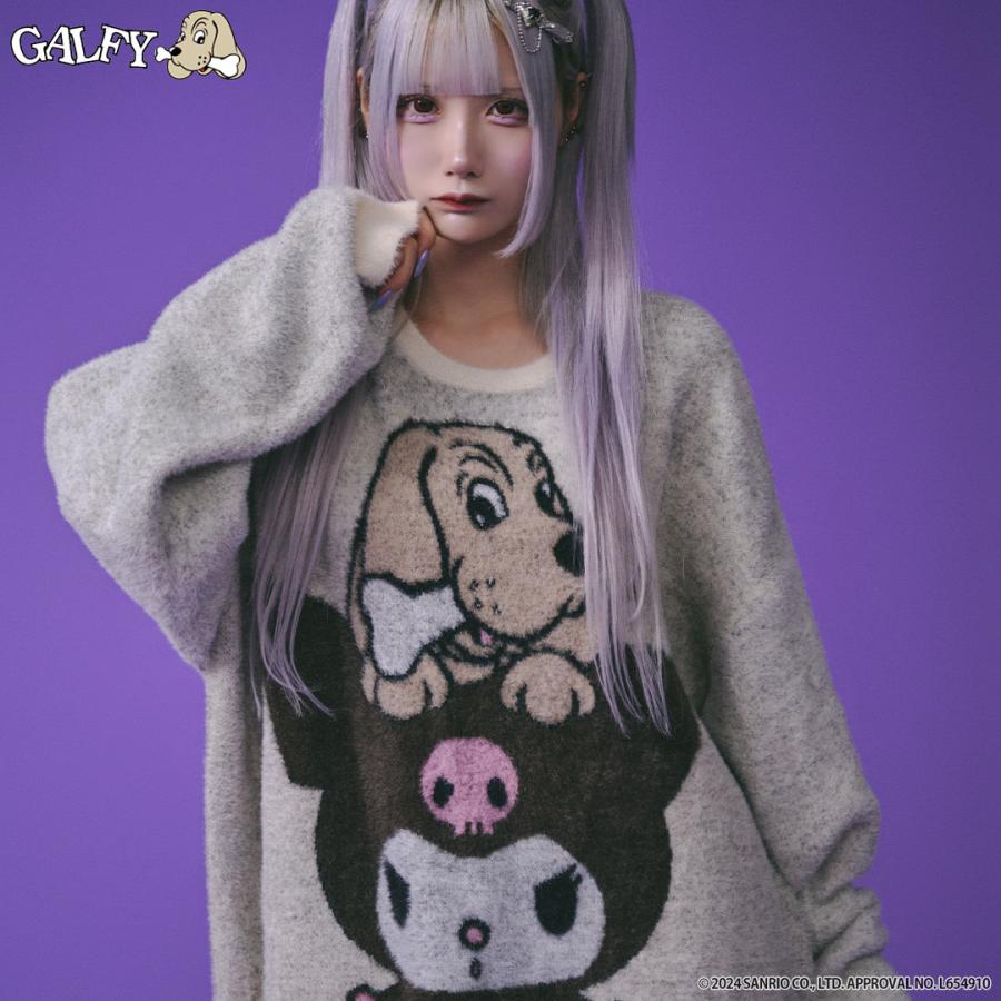 GALFY クロミ × ガルフィー コラボ ふわふわシャギーニット GALFY クロミ × ガルフィー コラボ ふわふわシャギーニット