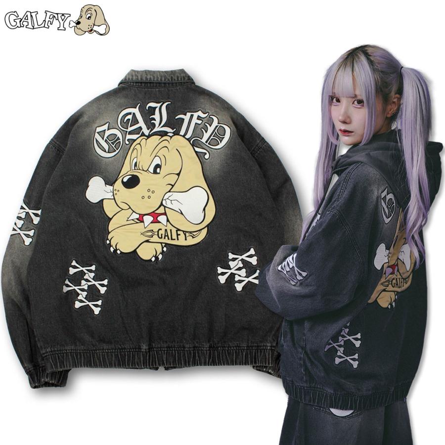 GALFY ガルフィー 骨骨カラーデニムジャケット 144011 Gジャン GALFY ガルフィー 骨骨カラーデニムジャケット 144011 Gジャン
