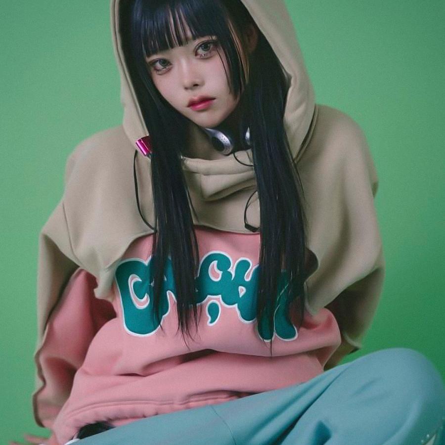 GALFY（ガルフィー） 半分パーカー 144021 #73 SAX×BEIGE #100 BEIGE