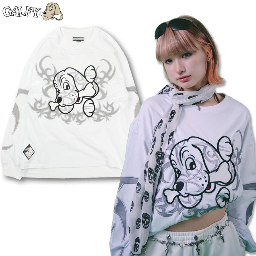 GALFY 部族ロンT 中型犬 GALFY（ガルフィー） 部族ロンTee 144024 長袖Tシャツ ＃10 WHITE #20