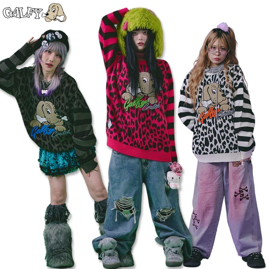 GALFY ガルフィー GALA☆GALAニット 144027 #WHITE #20 BLACK GALFY ガルフィー GALA☆GALAニット 144027 #WHITE #20 BLACK