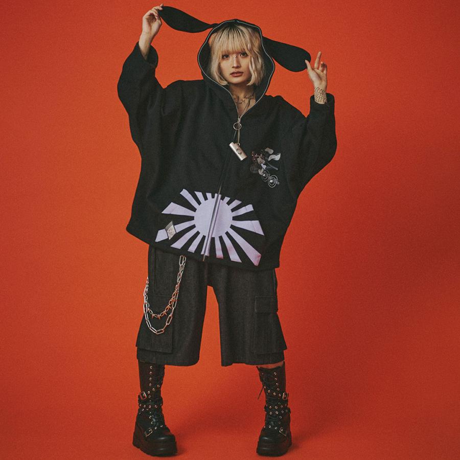 GALFY（ガルフィー） ＼爆買 WEEK／ガルフィー 反戦パーカー ジップ