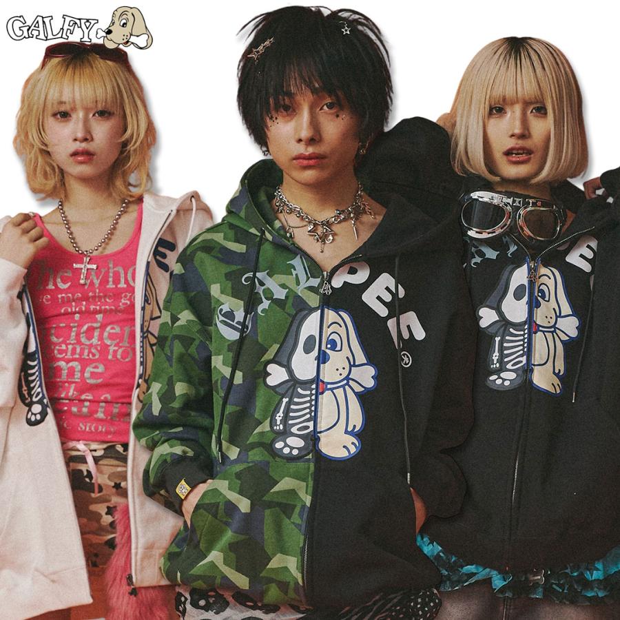 GALFY ガルピー GALPEE ガルフィー ゴーストZIPパーカーSS 超 GALFY ガルピー GALPEE ガルフィー ゴーストZIPパーカーSS 超