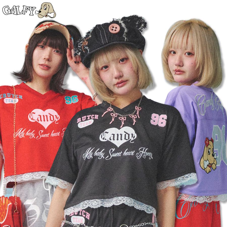 ガルフィー 半袖Tシャツ GALFY（ガルフィー） キャンディー Candy Galf ぷりちぃゲームシャツ
