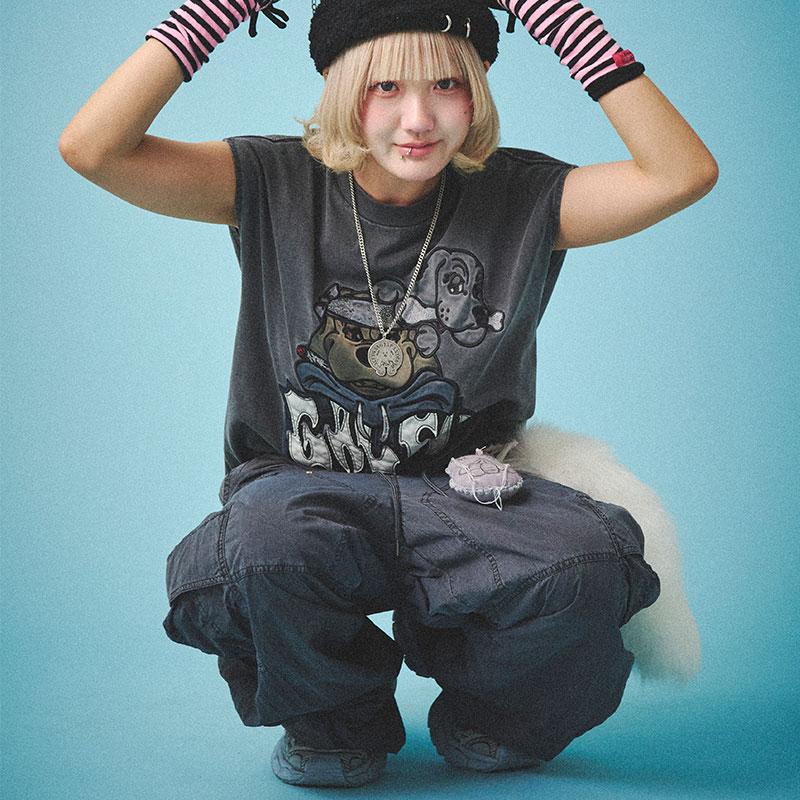 GALFY（ガルフィー） 反戦 パンツ 152020 #20 BLACK ヤンキー ギャル
