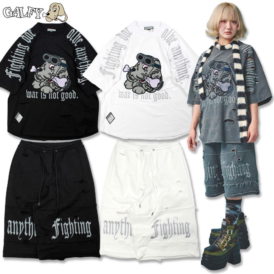 GALFY（ガルフィー） 病みに染まりし反戦 T シャツ 病みに染まりし反戦