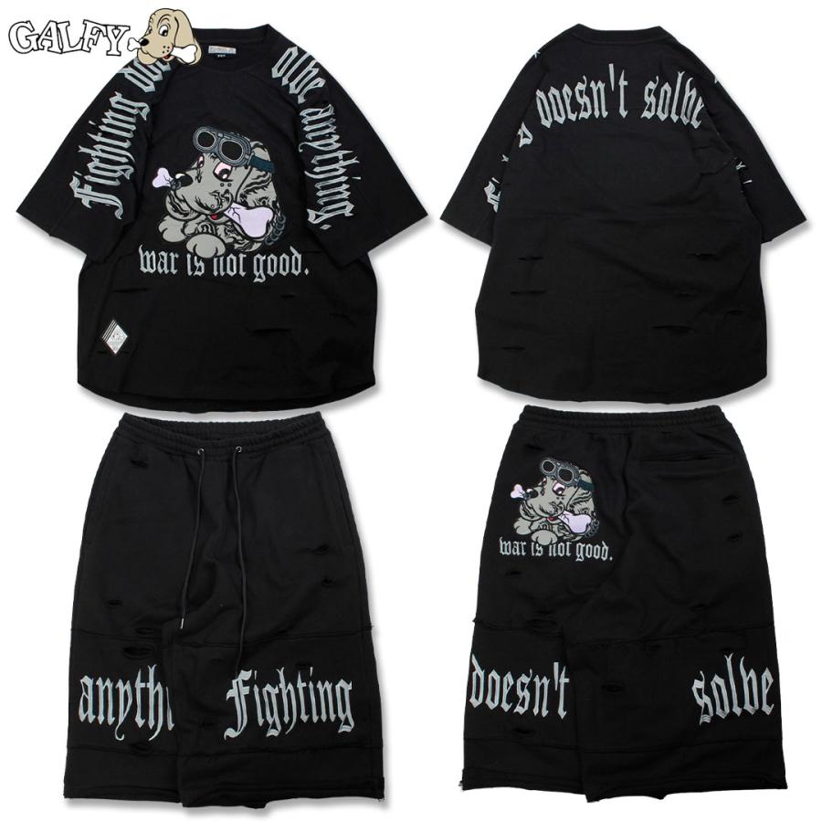 GALFY（ガルフィー） 病みに染まりし反戦 T シャツ 病みに染まりし反戦