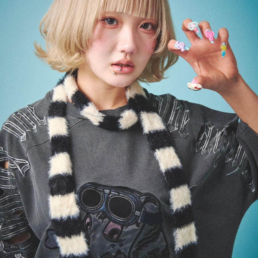 GALFY（ガルフィー） 病みに染まりし反戦 T シャツ 病みに染まりし反戦