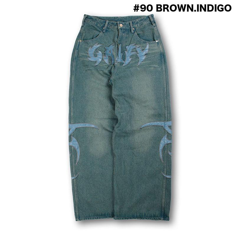 GALFY（ガルフィー） 部族長 デニム パンツ 152031 #20 BLACK #70 L